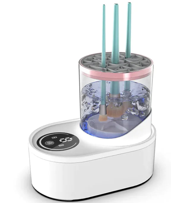 Automatische make-upborstelreiniger